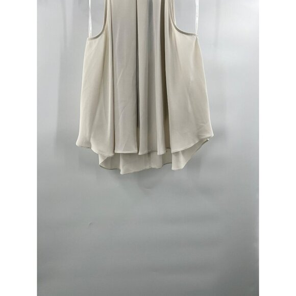 BCBGeneration Sleeveless Halter Bow Back Top Cream/Black Womens Size Small - Picture 8 of 10